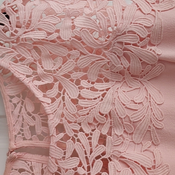 Jessica Howard Pink Sheath Lace Dress Lined Size all sales or final - Picture 3 of 16